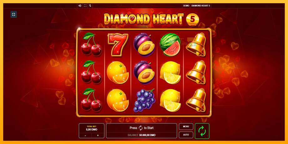 Diamond Heart 5 lošimo automatas už pinigus, paveikslėlį 1