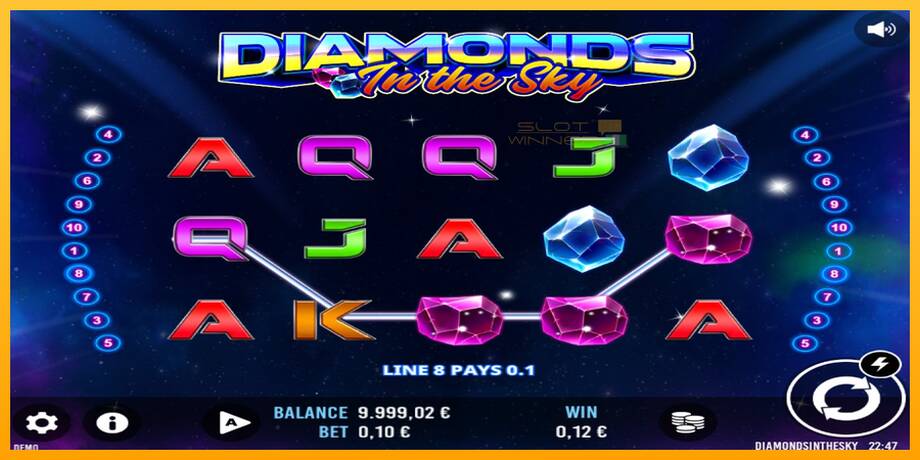 Diamonds In The Sky lošimo automatas už pinigus, paveikslėlį 2