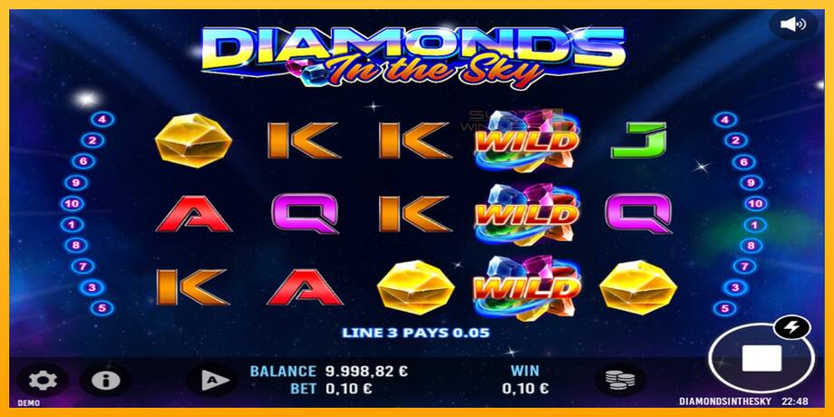 Diamonds In The Sky lošimo automatas už pinigus, paveikslėlį 3