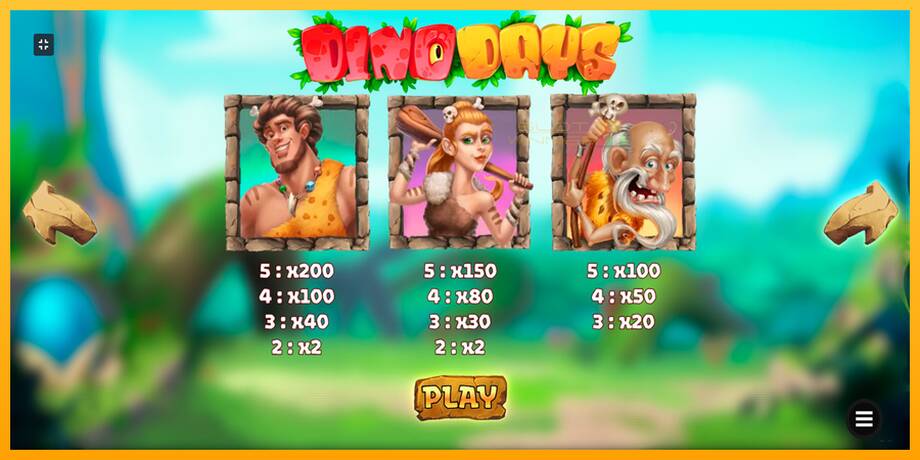 Dino Days lošimo automatas už pinigus, paveikslėlį 6