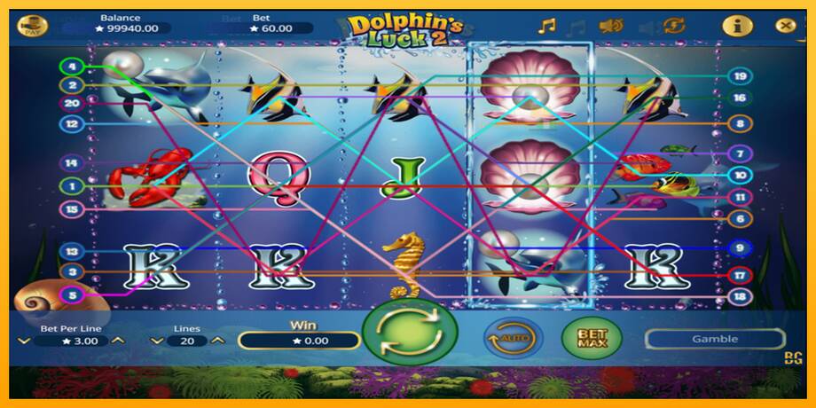 Dolphin’s Luck 2 lošimo automatas už pinigus, paveikslėlį 2