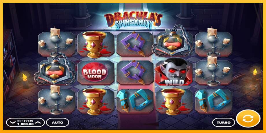 Draculas Spinsanity lošimo automatas už pinigus, paveikslėlį 1