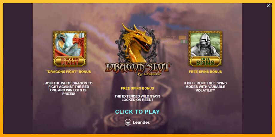 Dragon Slot lošimo automatas už pinigus, paveikslėlį 1