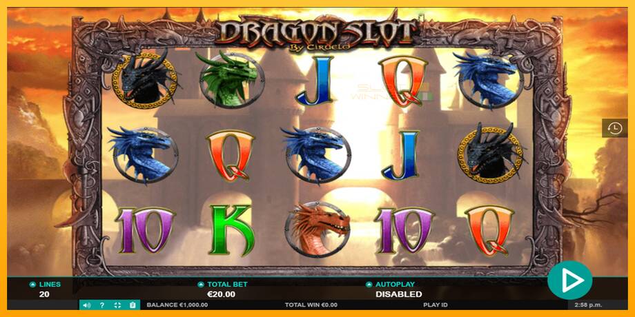 Dragon Slot lošimo automatas už pinigus, paveikslėlį 2