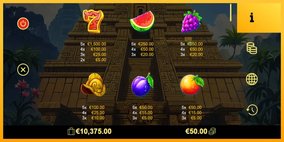 El Dorado Fruits lošimo automatas už pinigus, paveikslėlį 5