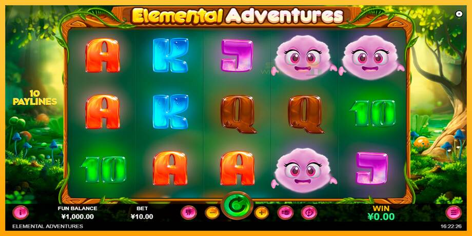 Elemental Adventures lošimo automatas už pinigus, paveikslėlį 1