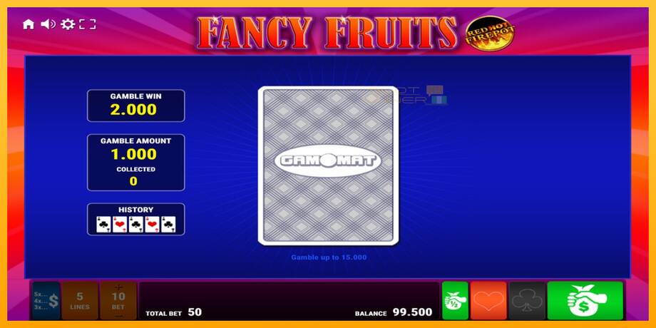 Fancy Fruits Red Hot Firepot lošimo automatas už pinigus, paveikslėlį 4