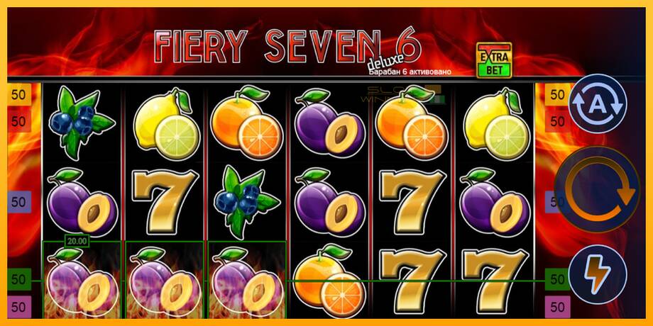 Fiery Sevens Deluxe Six lošimo automatas už pinigus, paveikslėlį 3