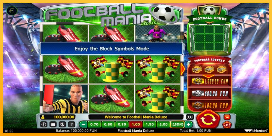 Football Mania Deluxe lošimo automatas už pinigus, paveikslėlį 2