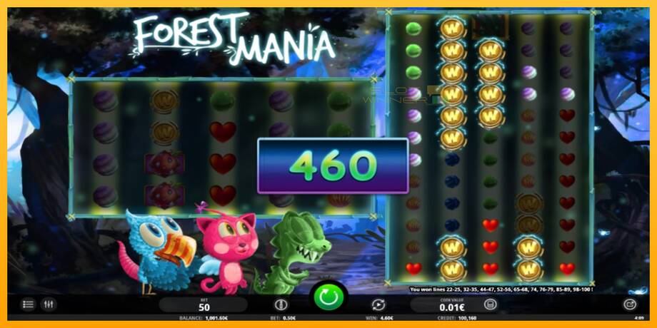 Forest Mania lošimo automatas už pinigus, paveikslėlį 3