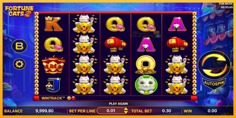 Fortune Cats 2 lošimo automatas už pinigus, paveikslėlį 2