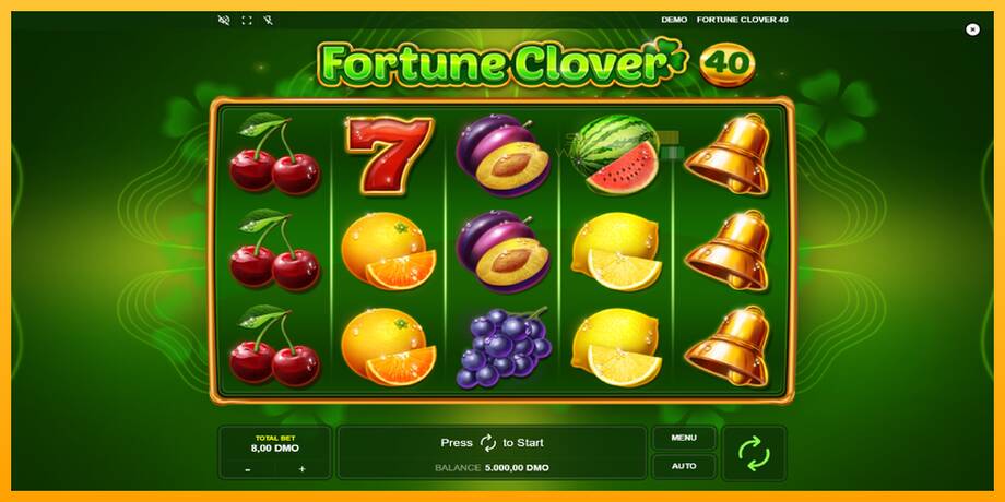 Fortune Clover 40 lošimo automatas už pinigus, paveikslėlį 1