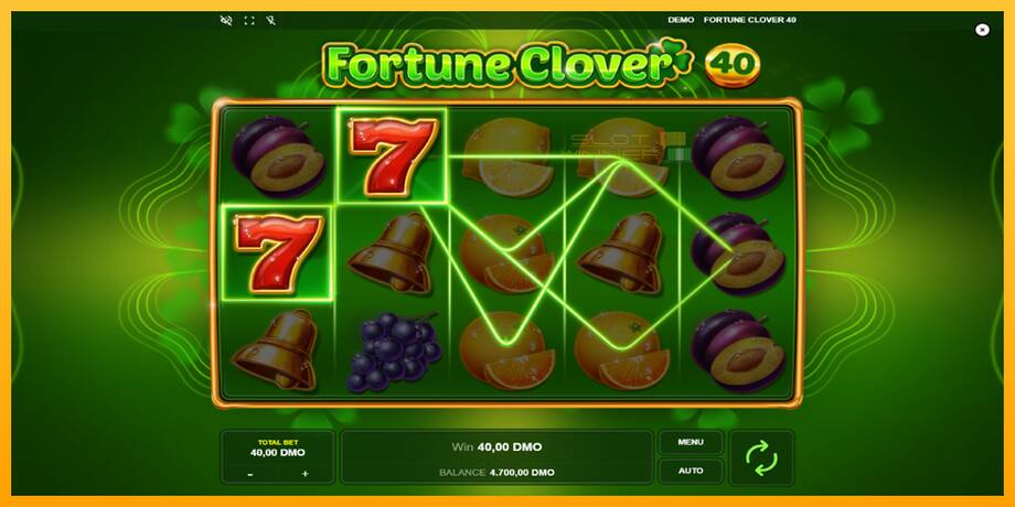 Fortune Clover 40 lošimo automatas už pinigus, paveikslėlį 3