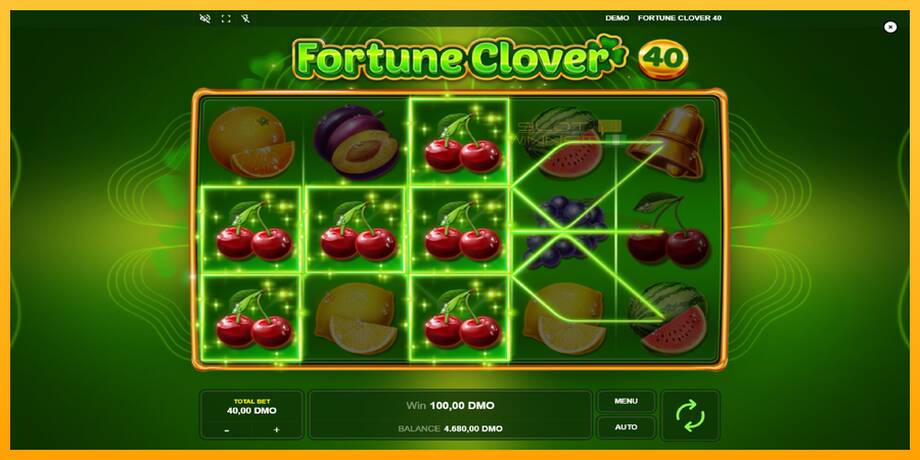 Fortune Clover 40 lošimo automatas už pinigus, paveikslėlį 4