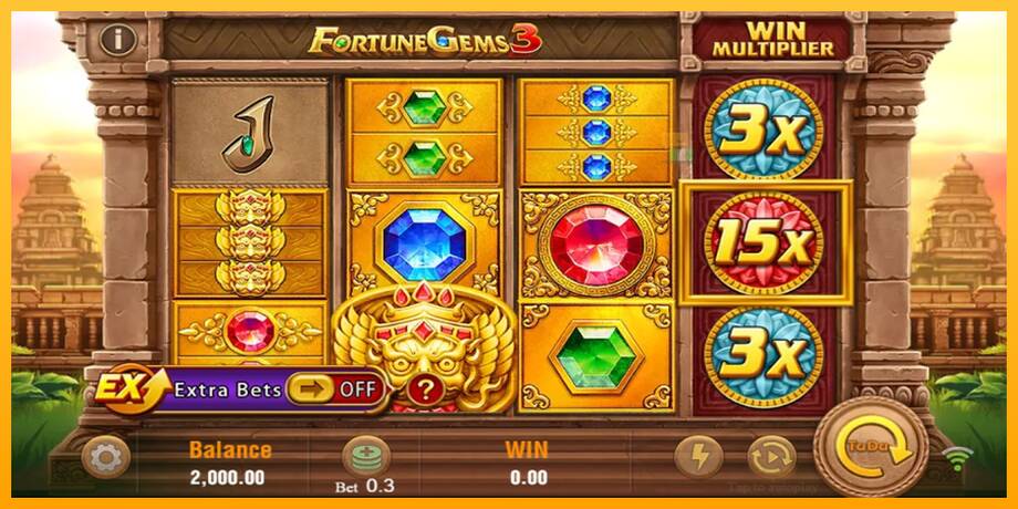 Fortune Gems 3 lošimo automatas už pinigus, paveikslėlį 1