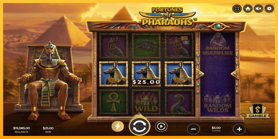 Fortunes of Pharaohs lošimo automatas už pinigus, paveikslėlį 3