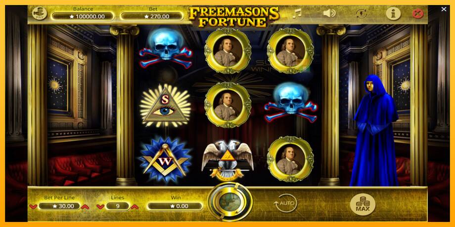 Freemasons Fortune lošimo automatas už pinigus, paveikslėlį 2