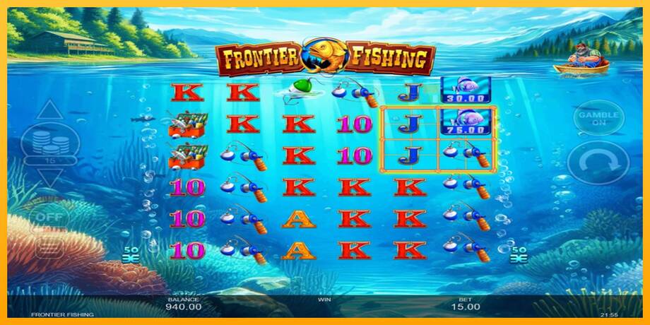 Frontier Fishing lošimo automatas už pinigus, paveikslėlį 4