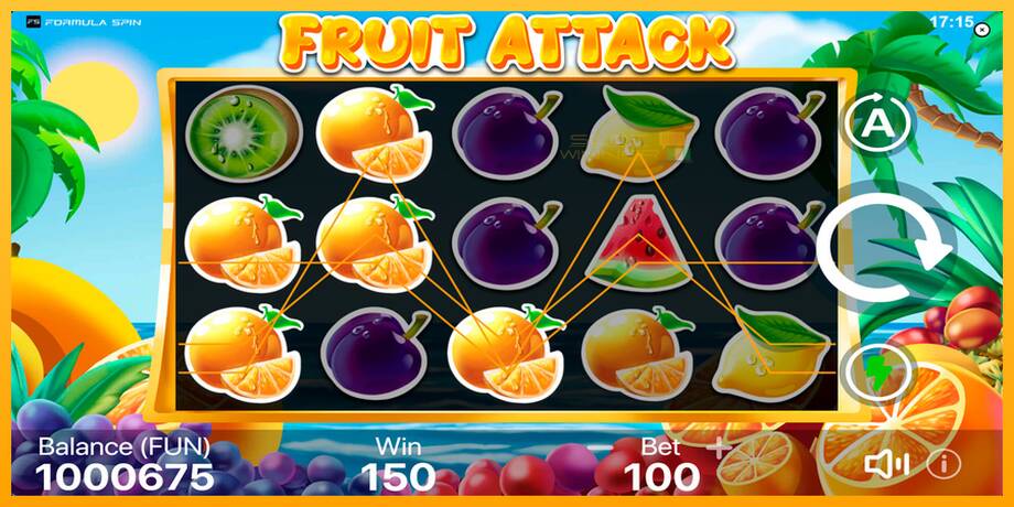 Fruit Attack lošimo automatas už pinigus, paveikslėlį 2