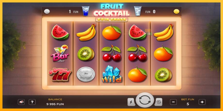 Fruit Cocktail Coin Chase lošimo automatas už pinigus, paveikslėlį 1