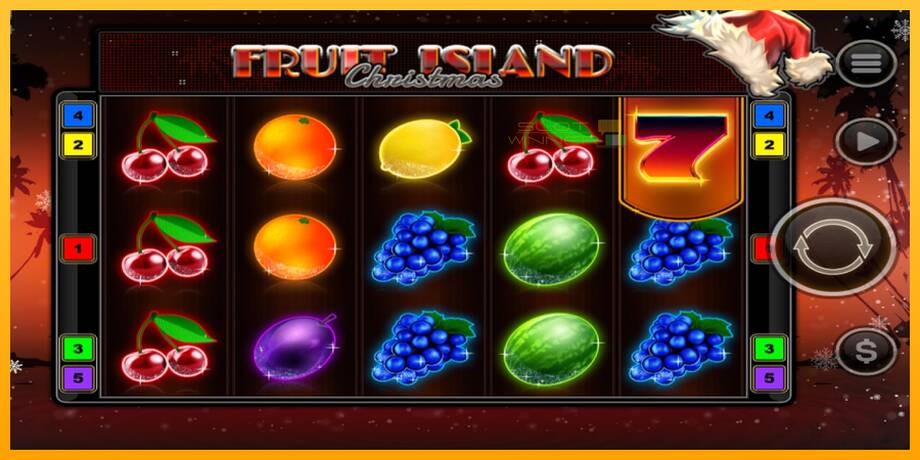 Fruit Island Christmas lošimo automatas už pinigus, paveikslėlį 1