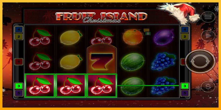 Fruit Island Christmas lošimo automatas už pinigus, paveikslėlį 2