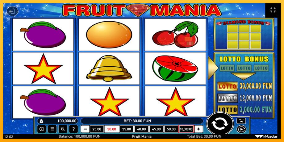 Fruit Mania lošimo automatas už pinigus, paveikslėlį 1