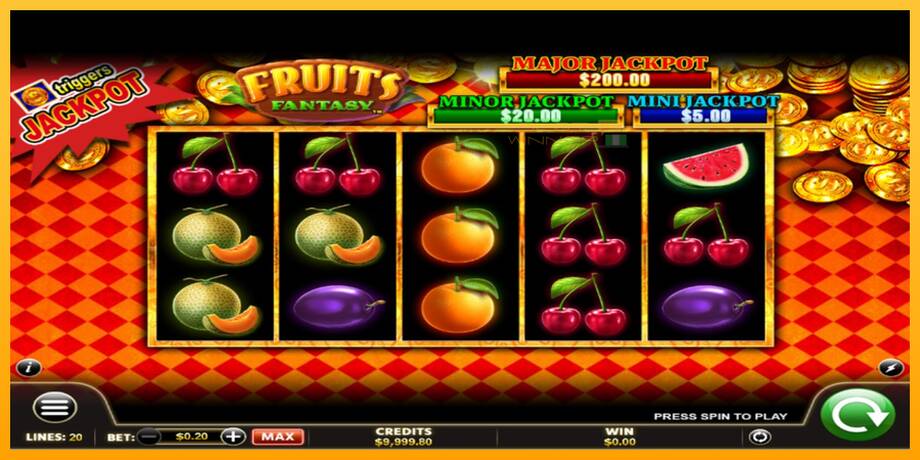 Fruits Fantasy lošimo automatas už pinigus, paveikslėlį 2