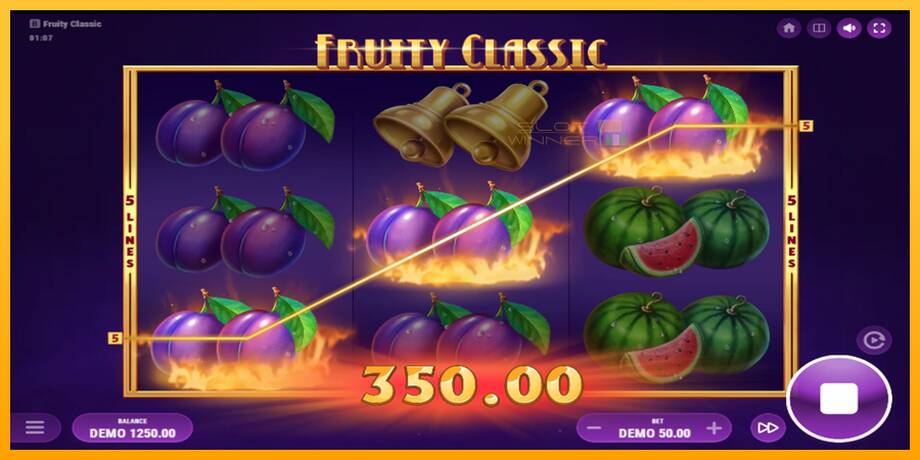 Fruity Classic lošimo automatas už pinigus, paveikslėlį 2