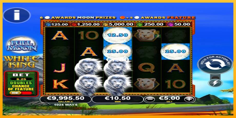 Full Moon: White King PowerPlay Jackpot lošimo automatas už pinigus, paveikslėlį 2