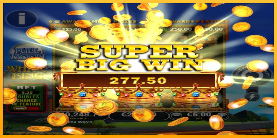 Full Moon: White King PowerPlay Jackpot lošimo automatas už pinigus, paveikslėlį 5