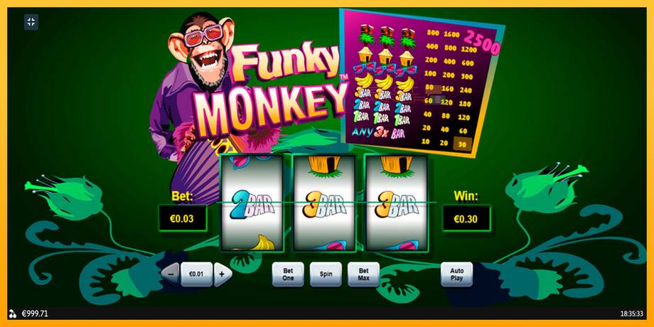 Funky Monkey lošimo automatas už pinigus, paveikslėlį 3