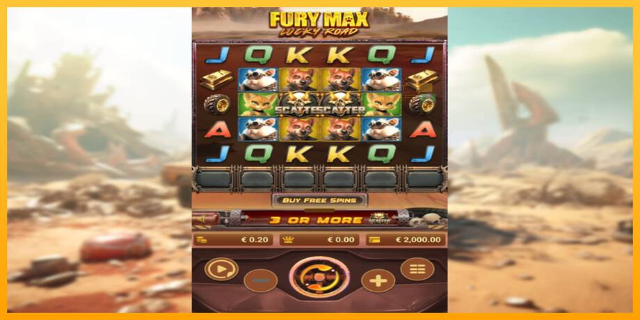 Fury Max Lucky Road lošimo automatas už pinigus, paveikslėlį 2