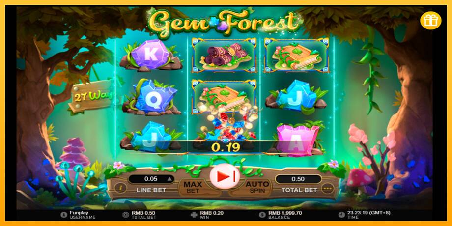 Gem Forest lošimo automatas už pinigus, paveikslėlį 2