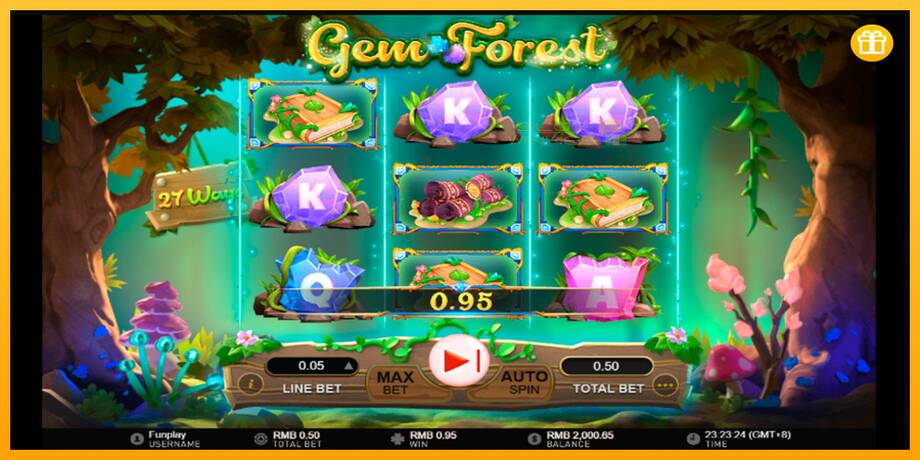 Gem Forest lošimo automatas už pinigus, paveikslėlį 3