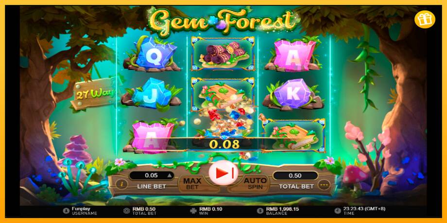 Gem Forest lošimo automatas už pinigus, paveikslėlį 4