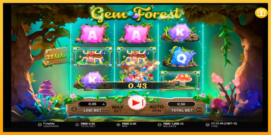 Gem Forest lošimo automatas už pinigus, paveikslėlį 5