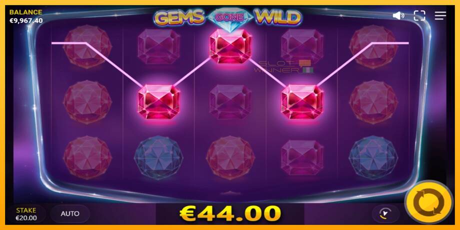 Gems Gone Wild lošimo automatas už pinigus, paveikslėlį 3