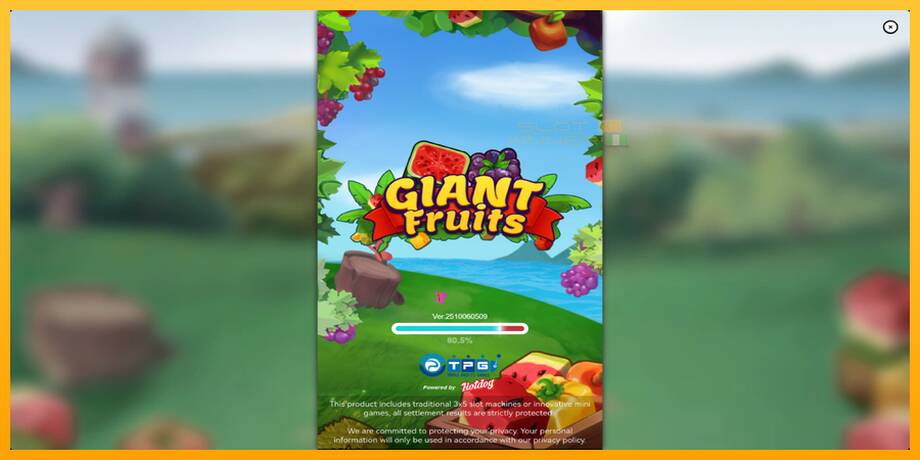 Giant Fruits lošimo automatas už pinigus, paveikslėlį 1