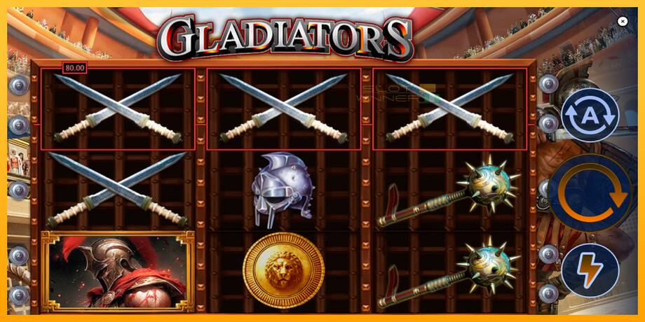 Gladiators lošimo automatas už pinigus, paveikslėlį 5