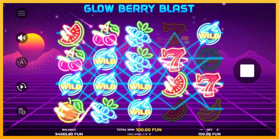 Glow Berry Blast lošimo automatas už pinigus, paveikslėlį 4