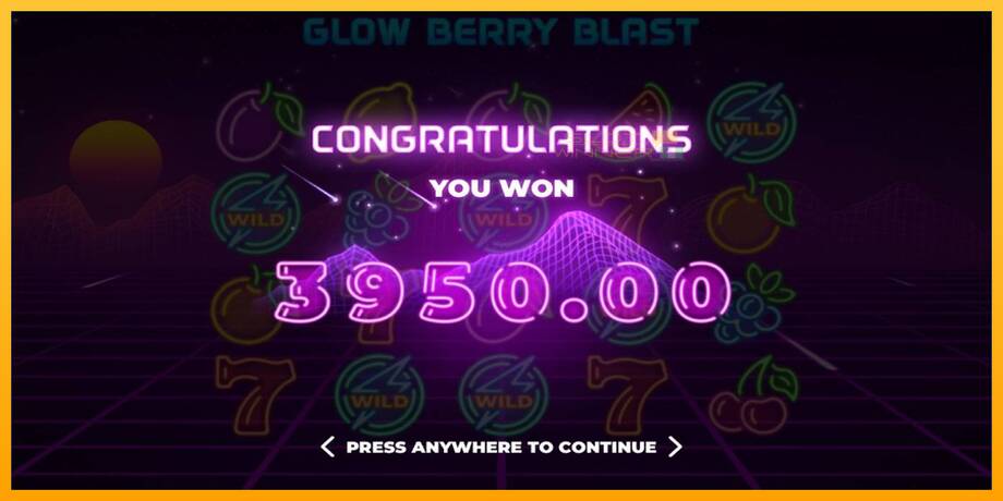 Glow Berry Blast lošimo automatas už pinigus, paveikslėlį 5