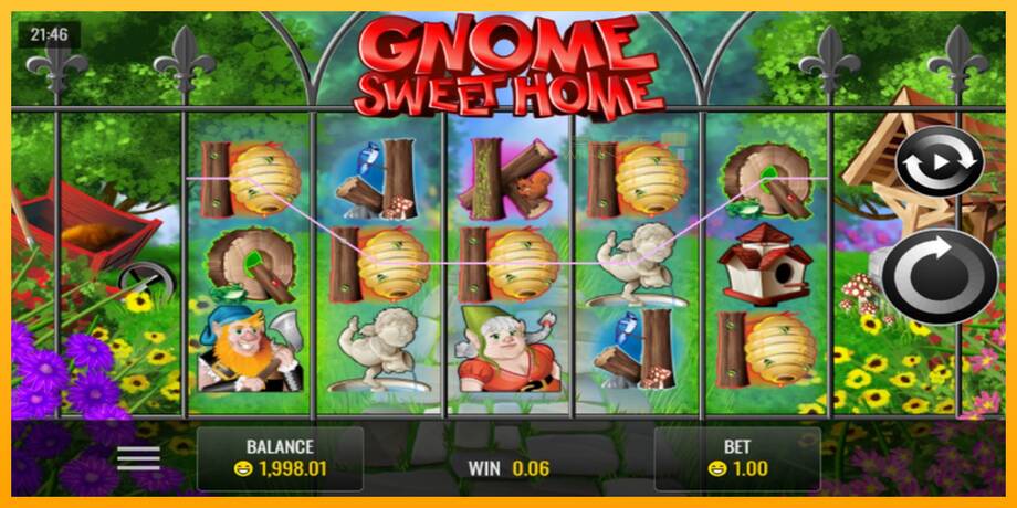 Gnome Sweet Home lošimo automatas už pinigus, paveikslėlį 2