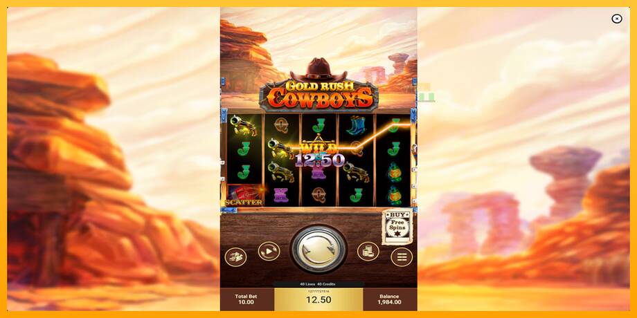 Gold Rush Cowboys lošimo automatas už pinigus, paveikslėlį 3