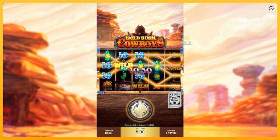 Gold Rush Cowboys lošimo automatas už pinigus, paveikslėlį 5