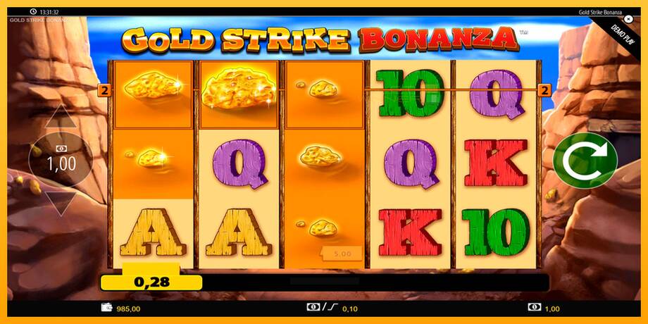 Gold Strike Bonanza lošimo automatas už pinigus, paveikslėlį 7