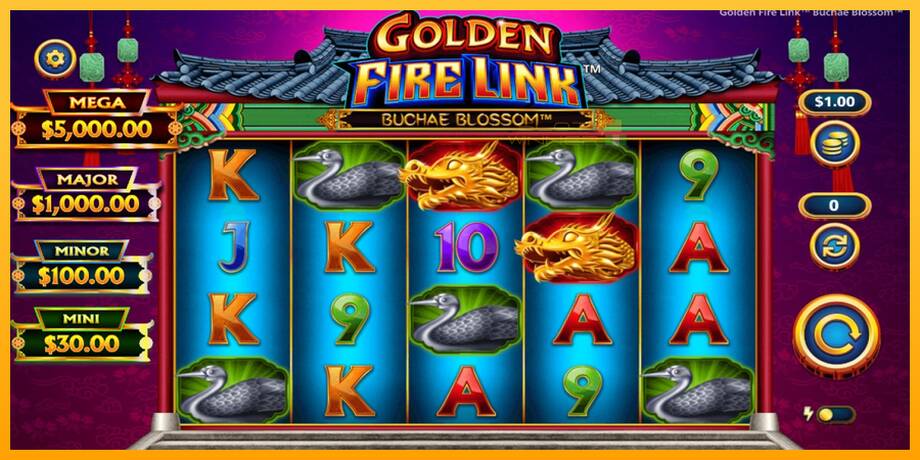 Golden Fire Link Buchae Blossom lošimo automatas už pinigus, paveikslėlį 1