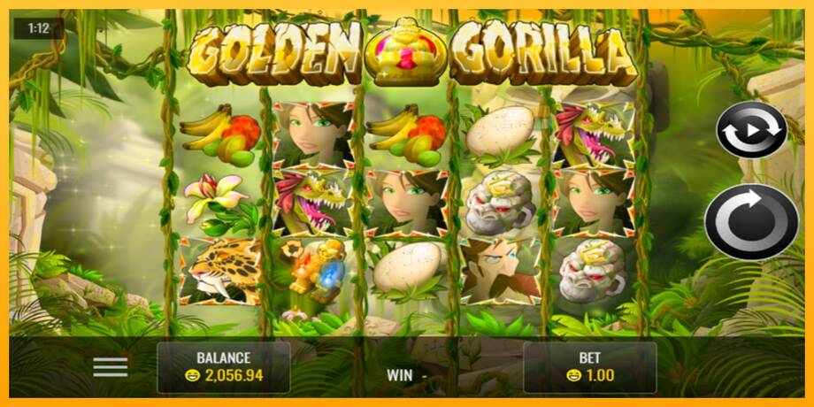 Golden Gorilla lošimo automatas už pinigus, paveikslėlį 1