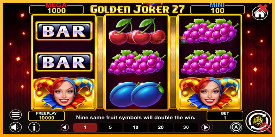 Golden Joker 27 Hold & Win lošimo automatas už pinigus, paveikslėlį 2