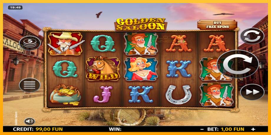 Golden Saloon lošimo automatas už pinigus, paveikslėlį 2